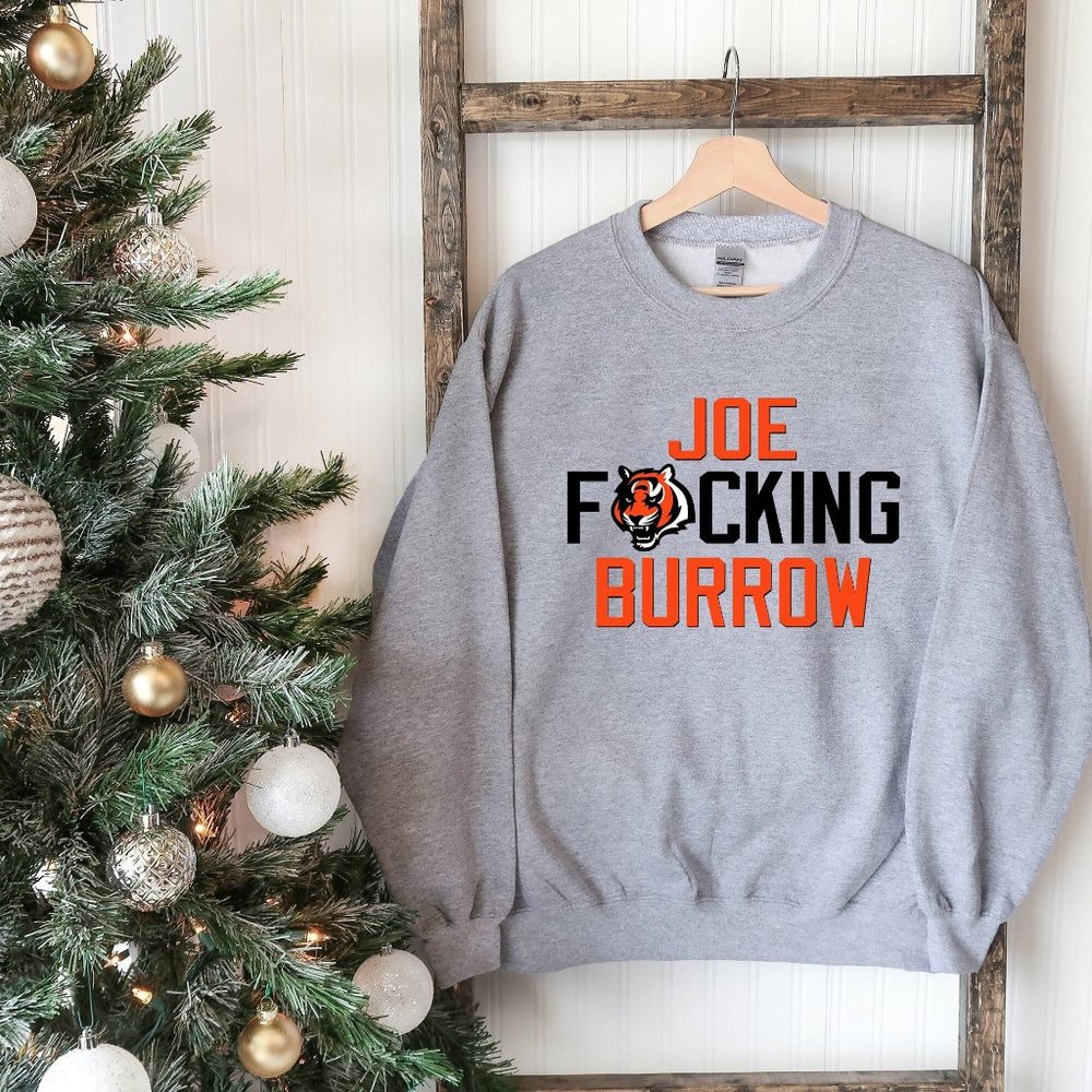 Joe Fuckin Burrow Vintage Sweatshirt Joe Burrow Bengals Shirt